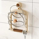 Suporte de Parede Multiuso para Tampas e Utensílios