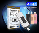 Pen Drive 4 em 1 para Celular 32GB SmartDrive  - IOS, Android, USB e Tipo C