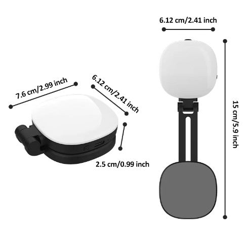 Luz Selfie Magnética 360° Pro