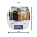 Dispenser De Alimentos Giratório 360 Graus Com 6 Divisões