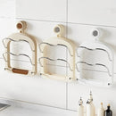 Suporte de Parede Multiuso para Tampas e Utensílios