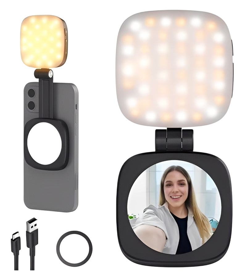Luz Selfie Magnética 360° Pro