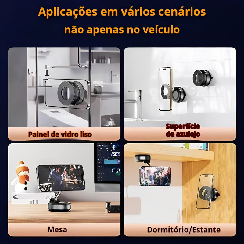 Suporte Magnético com Ventosa 360°