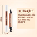 Delineador 2 em 1 à Prova D'água - Seletta Store